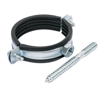 Хомут с дюбелем и шурупом MasterProf d2 1/2" 1 шт цвет хром