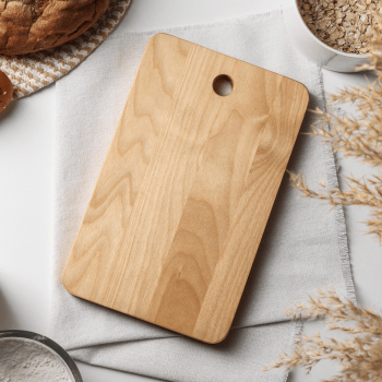 Доска разделочная подвесная 24х15см 18мм дерево цвет коричневый