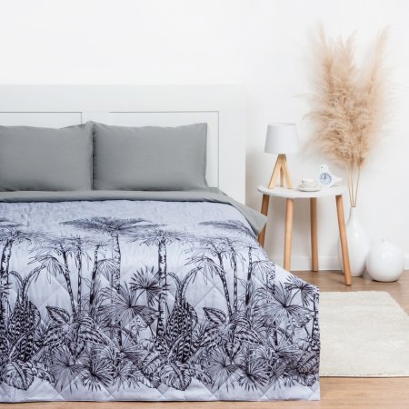 Покрывало Этель Tropical vibes 210х180 см серый Покрывало Этель Tropical vibes 210х180 см серый