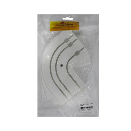 Закругления трехрядные  15 см белый 2 шт.