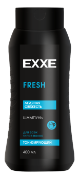 Шампунь Exxe мужской тонизирующий для всех типов волос против перхоти 400мл