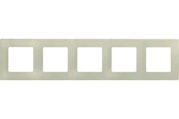 Рамка Legrand Etika 5 постов, цвет слоновая кость, арт. 672515