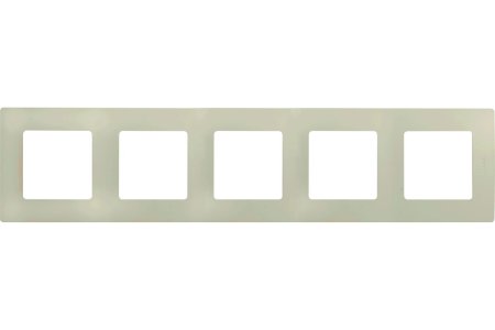 Рамка Legrand Etika 5 постов, цвет слоновая кость, арт. 672515