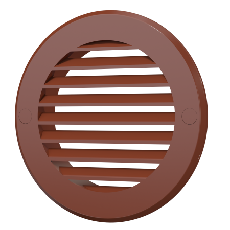 Решетка  РКН Ø13см 13,6 х 13,6 см терракотовая