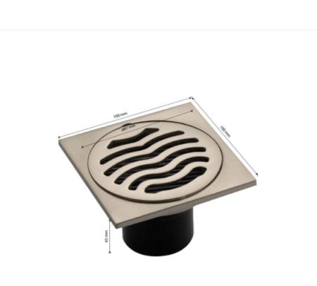 Трап вертикальный прямой  100х100х50мм сатин