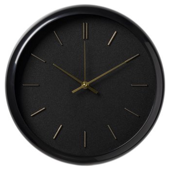 Часы настенные  Классика 3037-001 Ø30см цвет черный