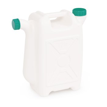 Канистра хозяйственная пищевая со сливом 10л белый