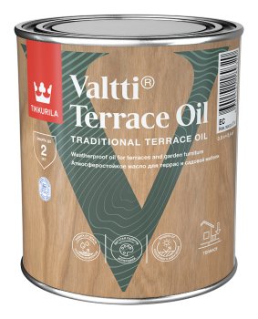 Масло Tikkurila VALTTI TERRACE OIL для террас, лестниц, полов основа ЕС 0,9 л