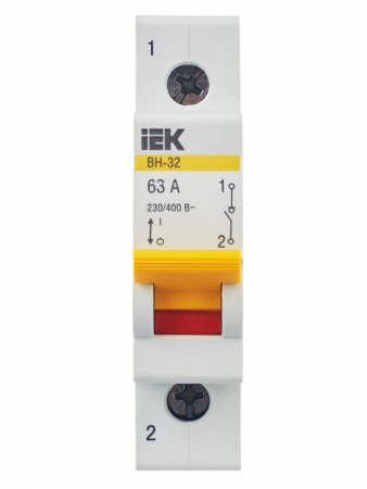 Выключатель нагрузки IEK ВН-32 1P 63А арт.MNV10-1-063