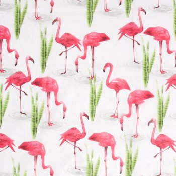 Штора для ванной  Селфи Фламинго 180х180см полиэтилен цвет розовый