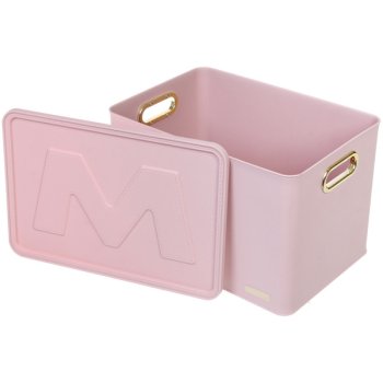 Корзина для хранения с крышкой Монтали 24,8х35,8х23см цвет нежно-розовый Корзина для хранения с крышкой Монтали 24,8х35,8х23см цвет нежно-розовый