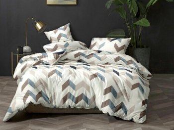 Комплект постельного белья Аэлита Этюд1 полутороспальный полисатин белый