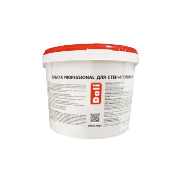 Краска водно-дисперсионная Dali Professional 3 для стен и потолков основа А 9 л