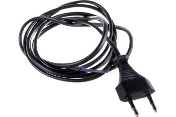 Шнур сетевой ЭРА без выключателя без заземления 1,8 м 6А черный IP20