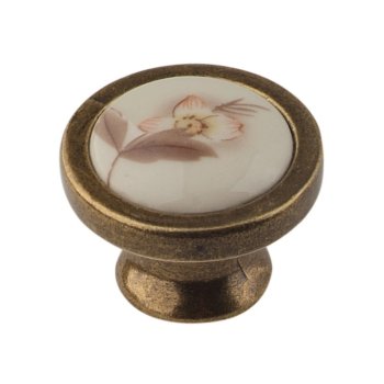 Ручка-кнопка мебельная Trodos 14.149 бронза