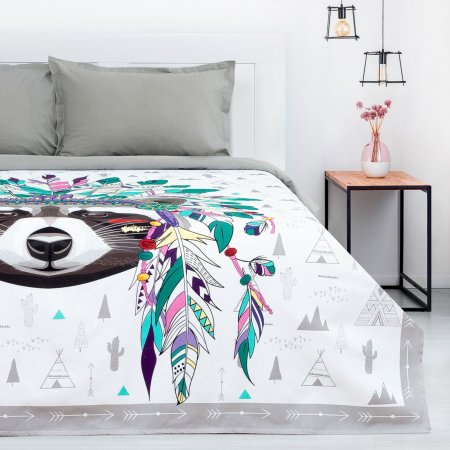 Покрывало Этель Indian style 215х200 см белый Покрывало Этель Indian style 215х200 см белый