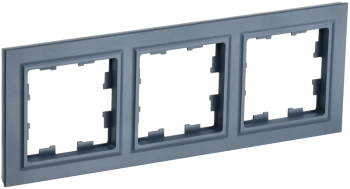 Рамка IEK Brite 3 поста, цвет маренго, арт. BR-M32-K35