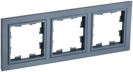 Рамка IEK Brite 3 поста, цвет маренго, арт. BR-M32-K35