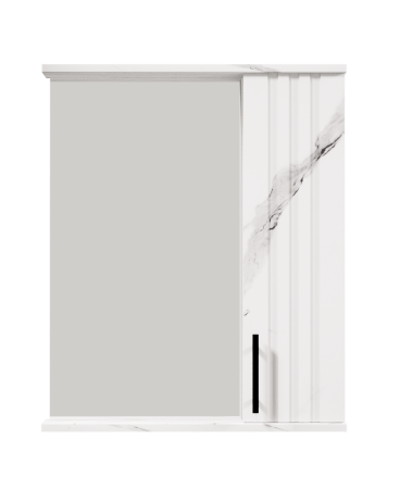 Шкаф-зеркало подвесной Мантуя 70х60х13см монте белый
