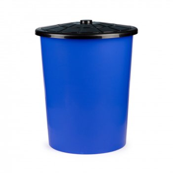 Бак хозяйственный с крышкой синий 100л