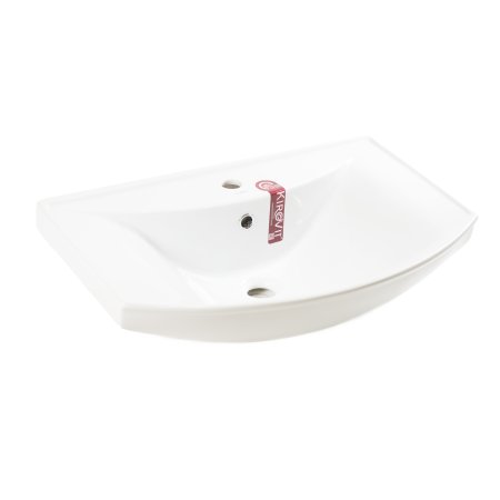 Раковина KIROVIT Стиль фарфор 650мм прямоугольная цвет белый