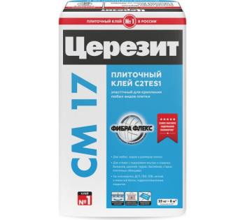 Клей для плитки и керамогранита СМ17 Церезит 25 кг
