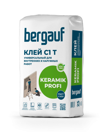 Клей для керамогранита Keramik Profi Bergauf 25 кг