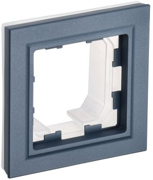 Рамка IEK Brite 1 пост, цвет маренго, арт. BR-M12-K35