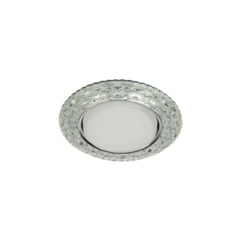 Точечный светильник ЭРА DK LD24 SL/WH GX53 встраиваемый прозрачный с подсв.