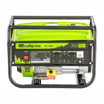 Генератор бензиновый Сибртех БС 3500 2,8кВт Генератор бензиновый Сибртех БС 3500 2,8кВт