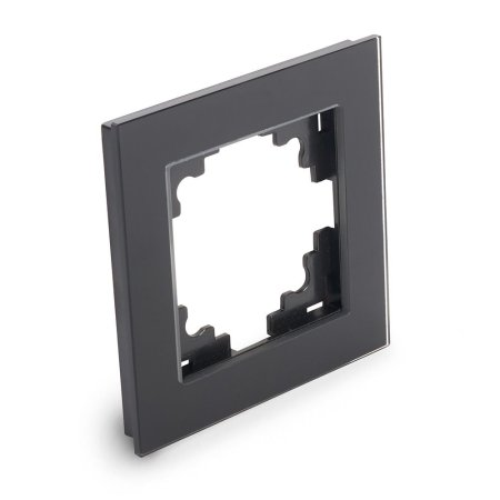 Рамка STEKKER Катрин 1 пост, цвет черный, арт. GFR00-7001-05