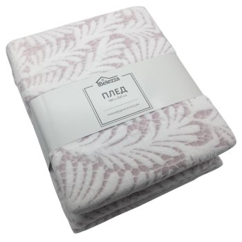 Плед Belezza Swan Пыльная роза 200х180см микрофибра двуспальный