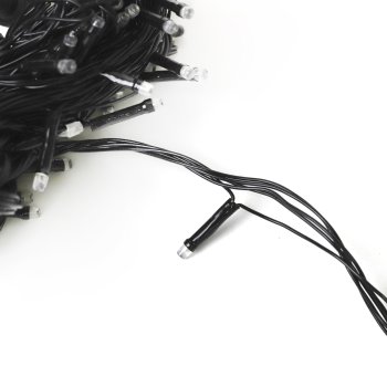 Гирлянда для улицы нить 7м мультиколор 80 LED ламп черный провод