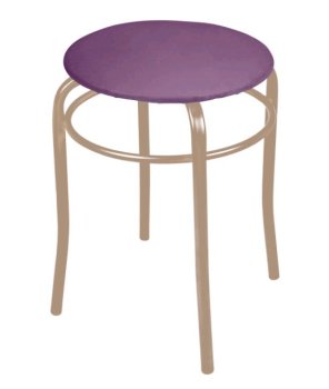 Табурет сливовый, форма круг 32х47,5 см Табурет сливовый, форма круг 32х47,5 см