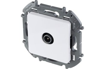 Розетка TV оконечная встраиваемая Legrand Inspiria цвет белый, арт. 673870