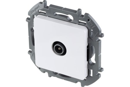 Розетка TV оконечная встраиваемая Legrand Inspiria цвет белый, арт. 673870