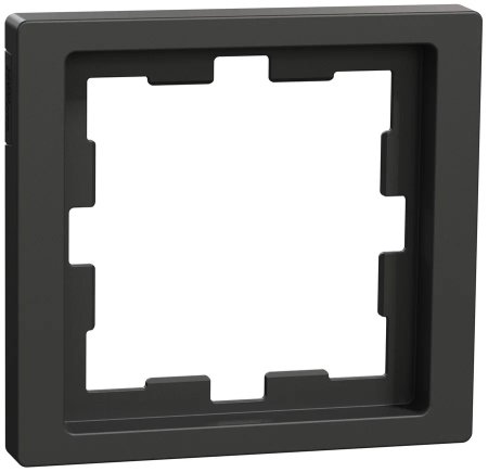 Рамка IEK Brite 1 пост, цвет графит, арт. BR-M12-K53