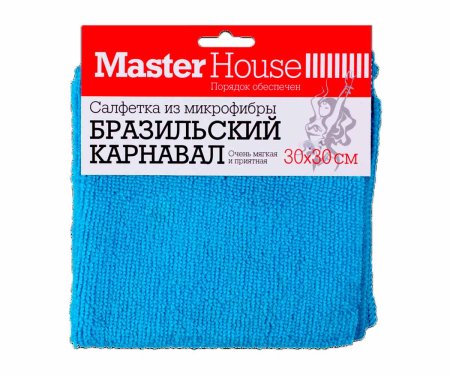 Салфетка для уборки Бразильский карнавал MasterHouse 30х 30см 1шт