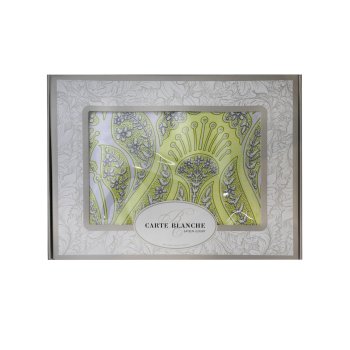 Комплект постельного белья Carte Blanche двуспальный сатин зеленый