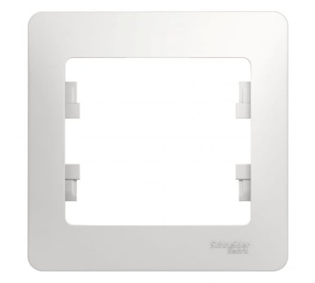 Рамка Schneider Electric Glossa 1 пост, цвет белый, арт. GSL000101