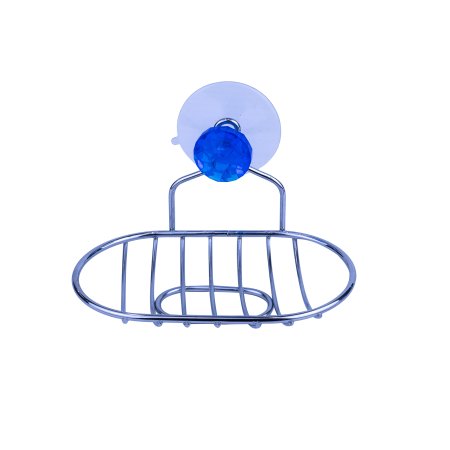 Мыльница Бриллиант металл цвет синий настенная