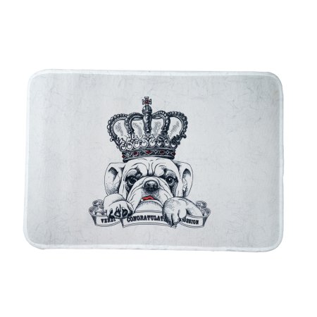 Коврик для ванной комнаты Dog 40х60см цвет белый