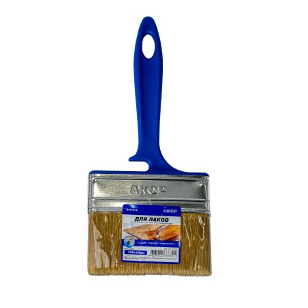 Кисть флейцевая Акор 100х 12мм для лаков натуральная щетина