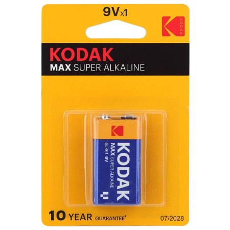 Батарейка щелочная MAX SUPER Alkaline 6LR61 1шт/уп.