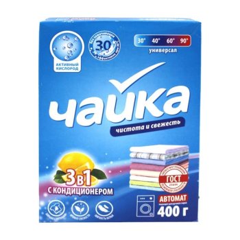 Стиральный порошок Чайка Универсал для стиральных машин 0,4 кг для всех видов ткани