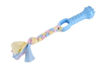 Игрушка для собак Косточка на веревке 9,5смх2,7см