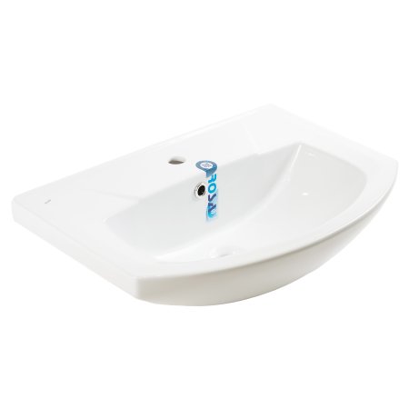 Раковина KIROVIT Элеганс фаянс 650мм полукруглая цвет белый Раковина KIROVIT Элеганс фаянс 650мм полукруглая цвет белый