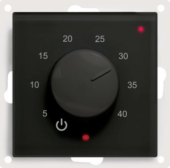 Терморегулятор Grandeks механический черный 16А