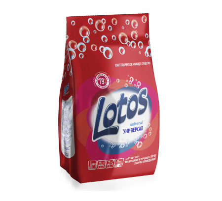 Стиральный порошок Лотос Сладкие фрукты универсальный 2,4 кг для белого и цветного белья