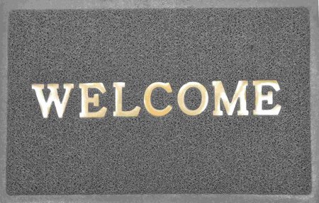 Коврик пористый Spongy Welcome 80х50 см серый
